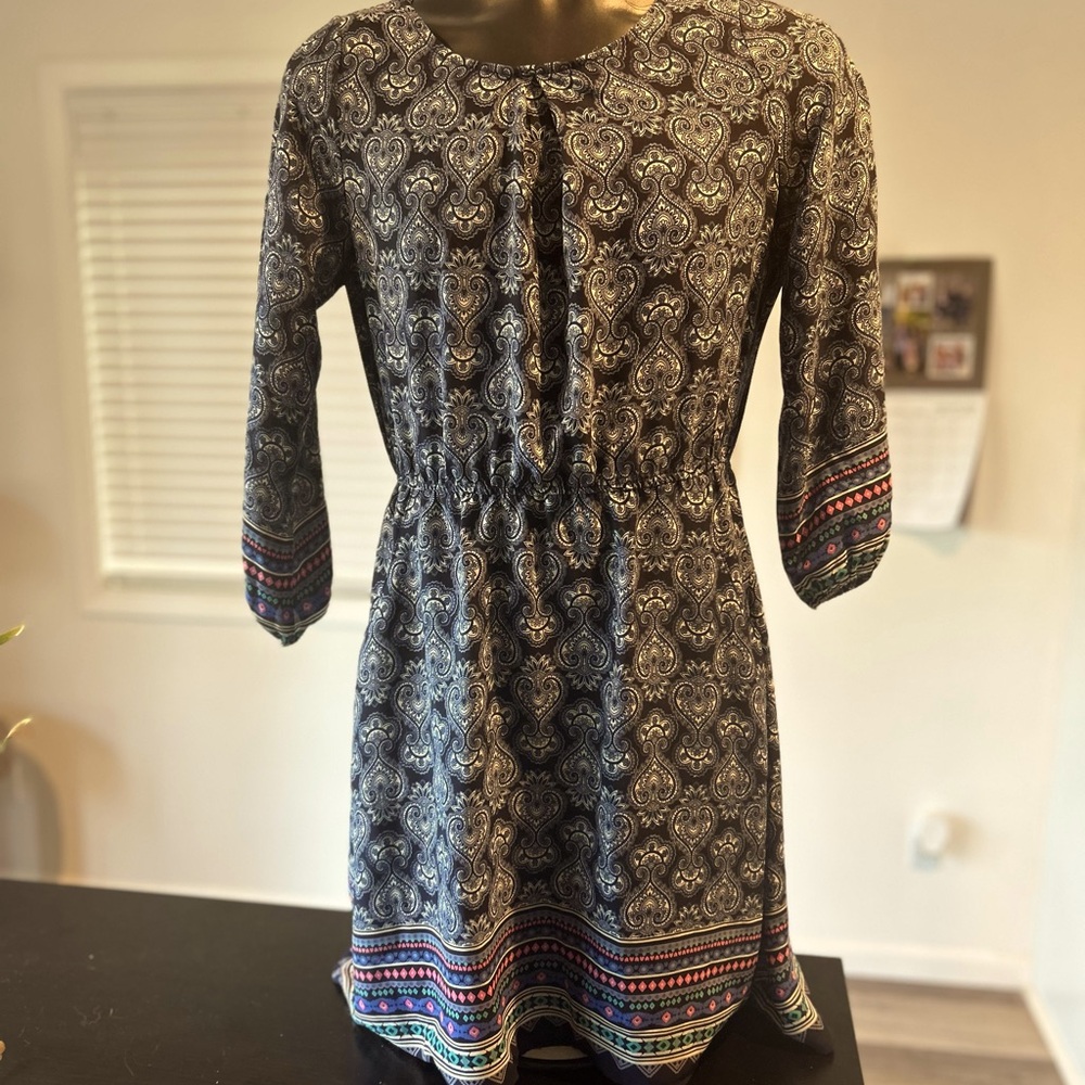 Paisley dress by Papermoon for Stitch Fix, size small, with pockets